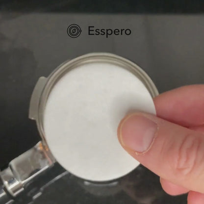 Video of espresso preparation using espresso filter papers